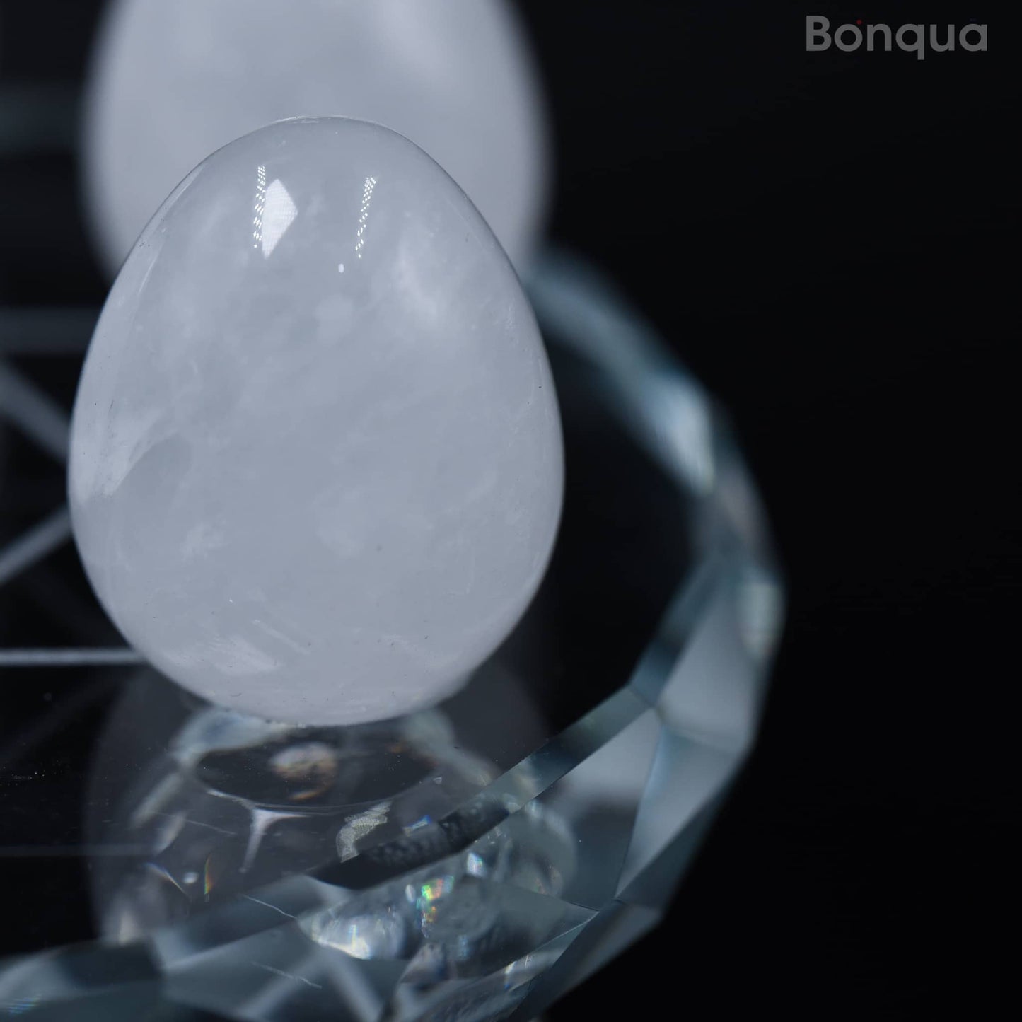 7 pc 20 MM Petit Oeuf en Cristal de Roche Sphère Avec Socle 7 Chakra