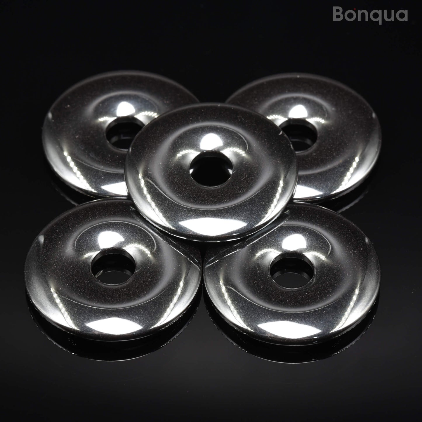 Pendentif Donut Hematite