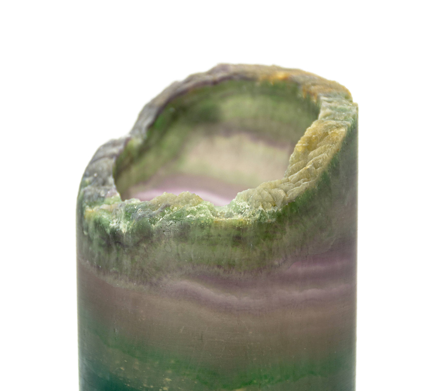 Lampe Lumière de nuit en fluorite arc-en-ciel naturelle