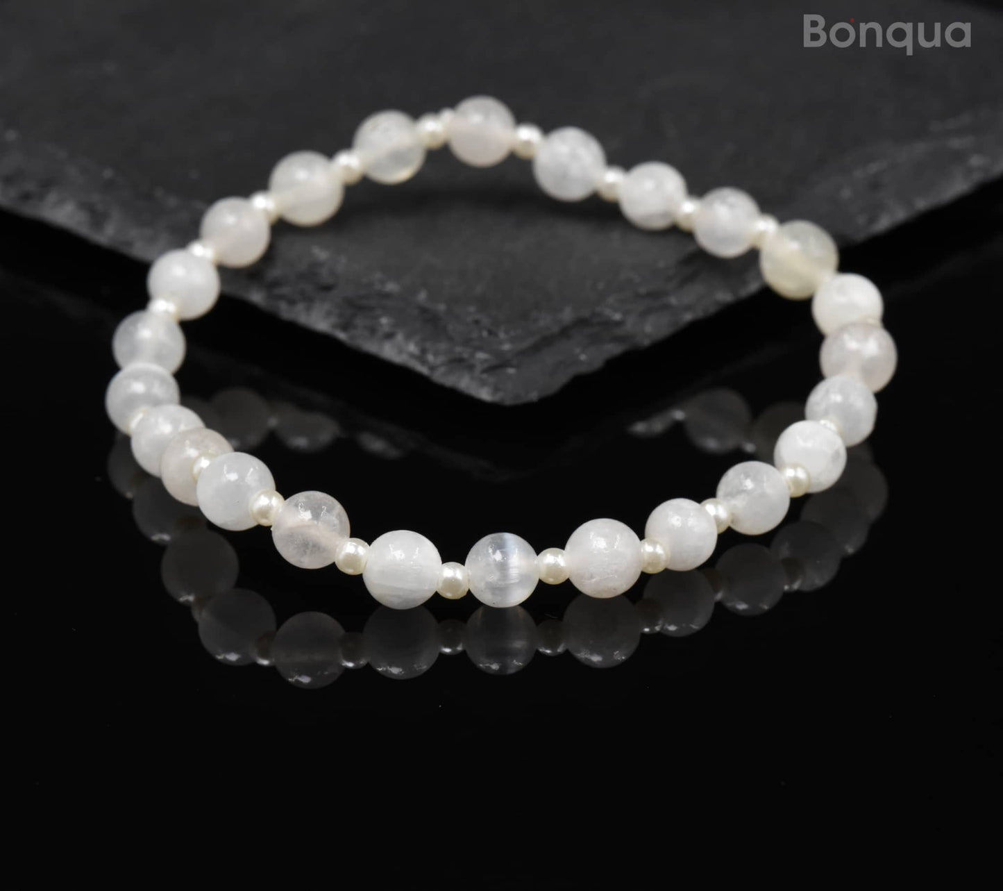 Bracelets Sélénite AA- Ronde
