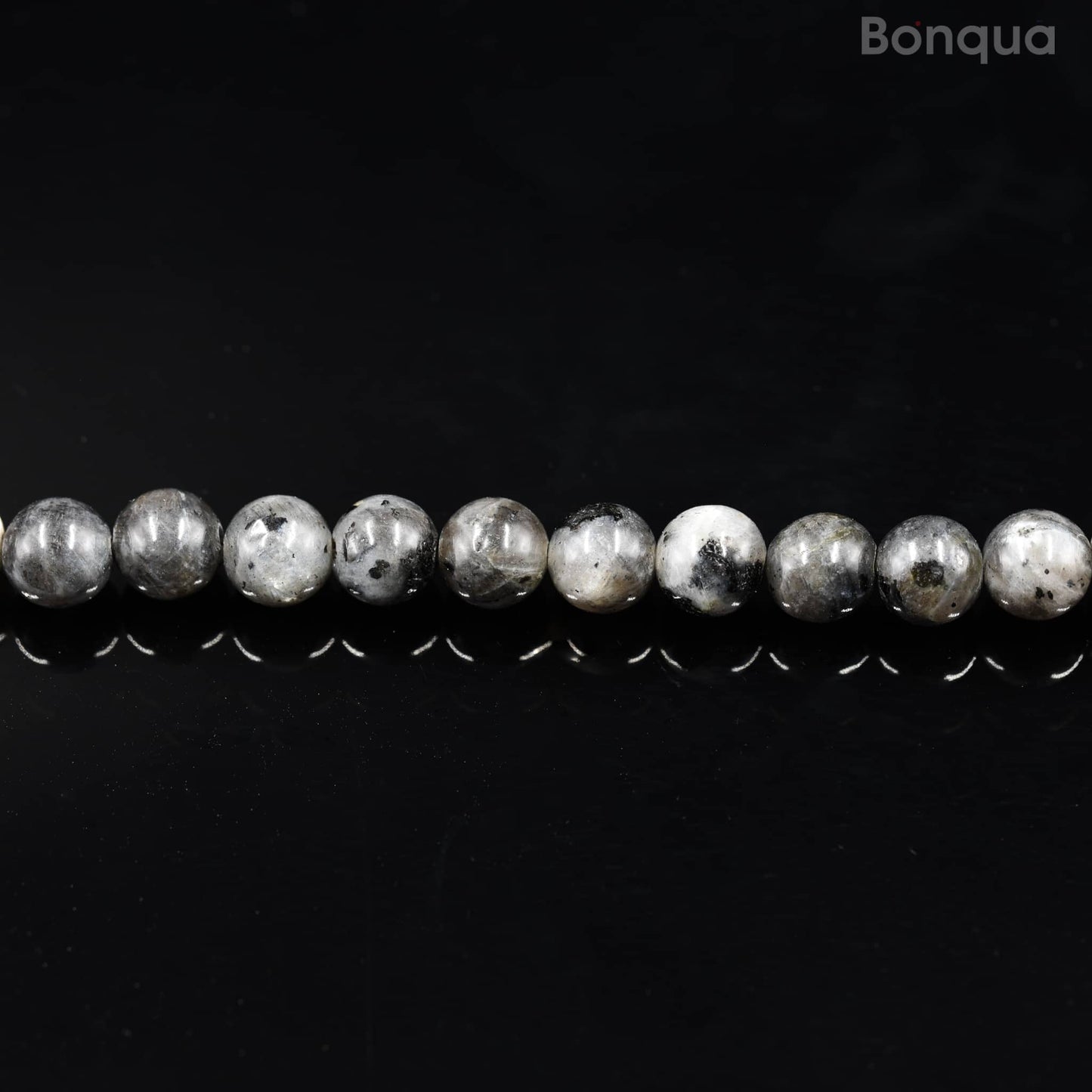Perles Larvikite AA- Ronde