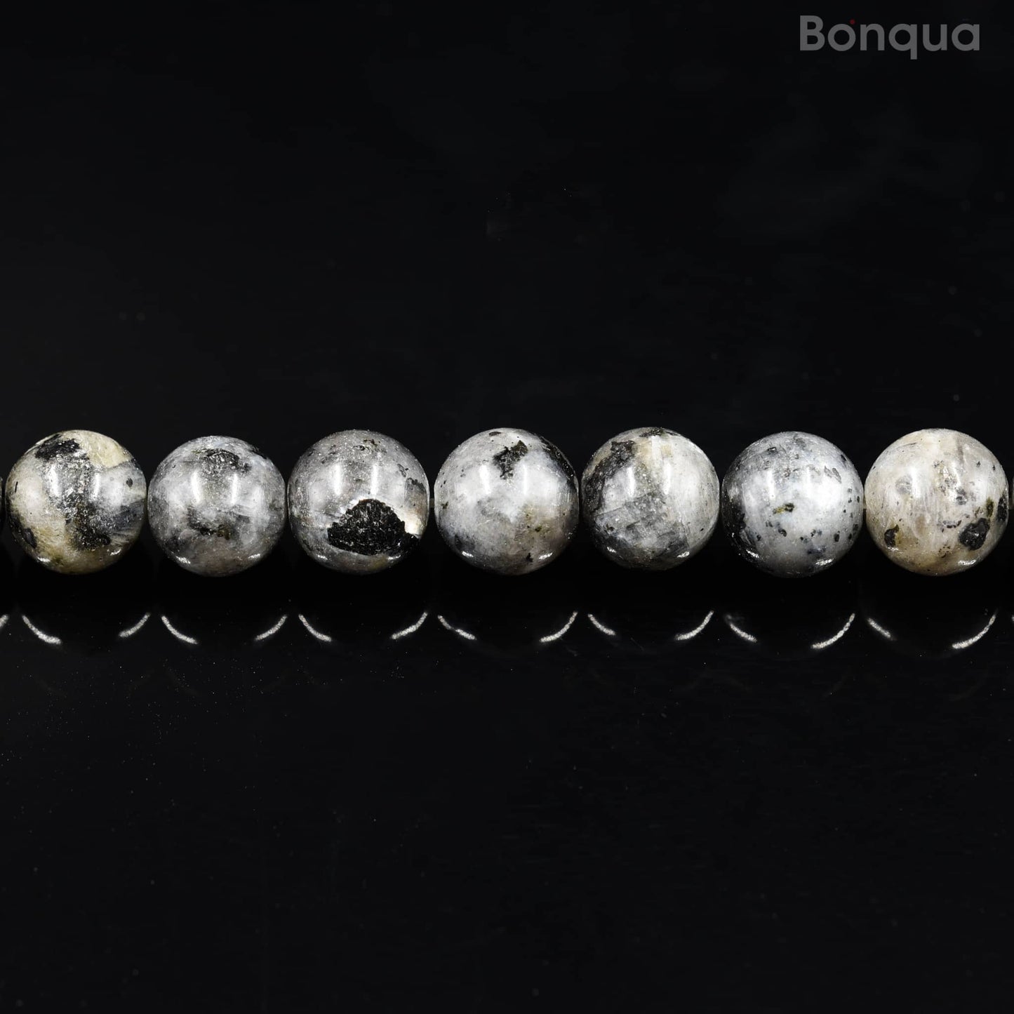 Perles Larvikite AA- Ronde