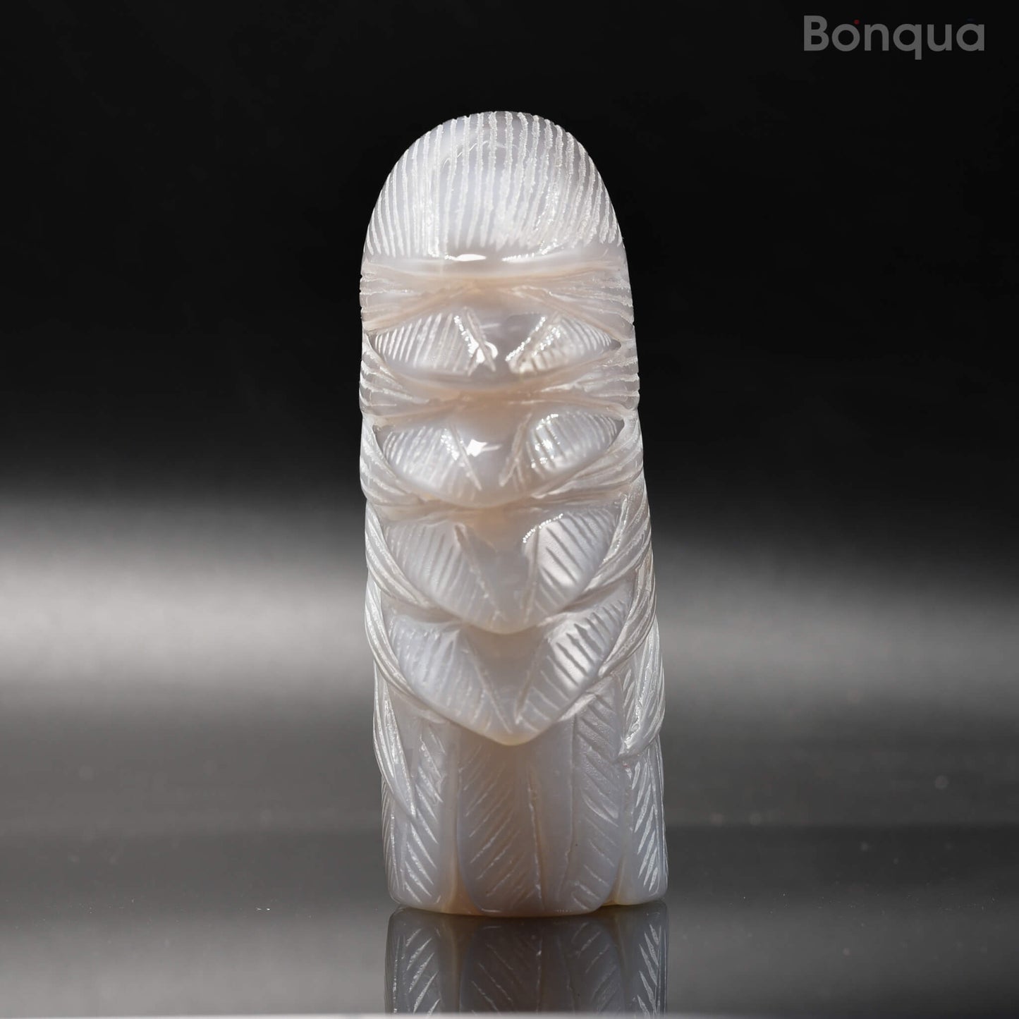 Sculpture Tête d'Aigle en Agate