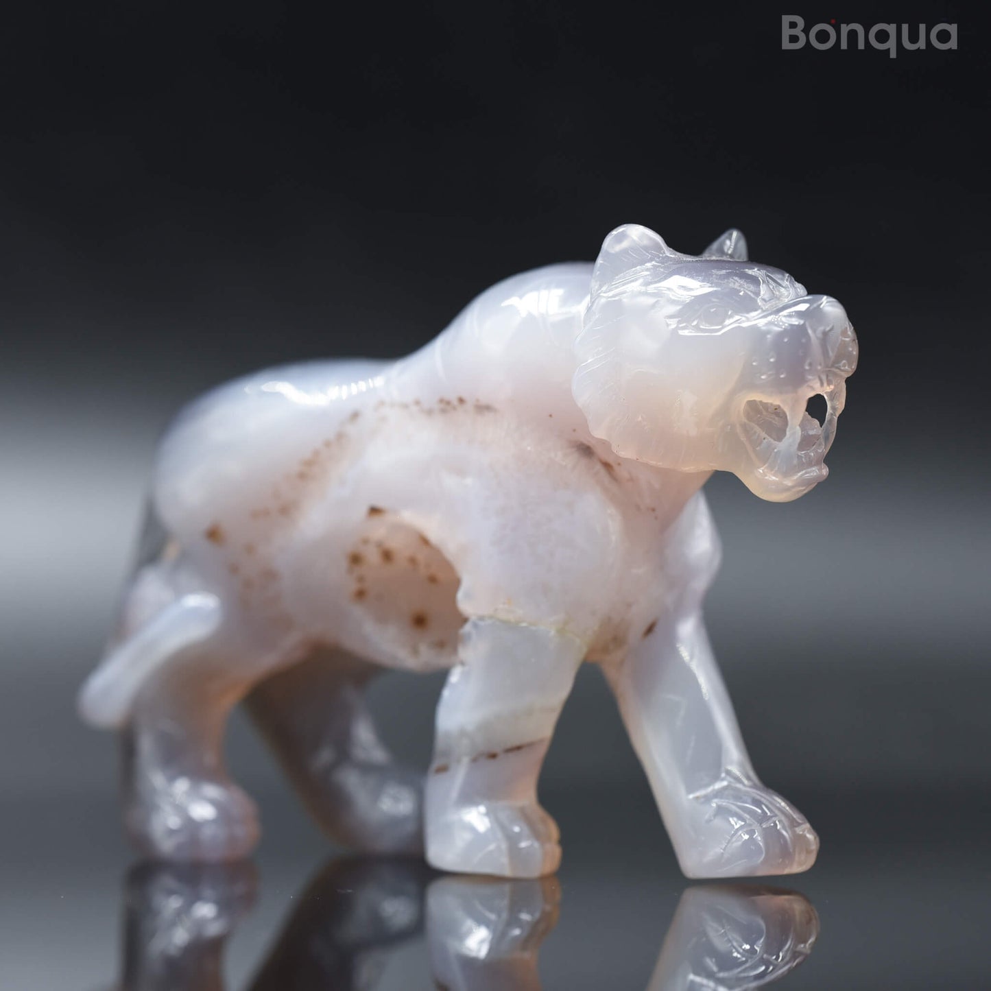 Sculpture Tigre en Agate