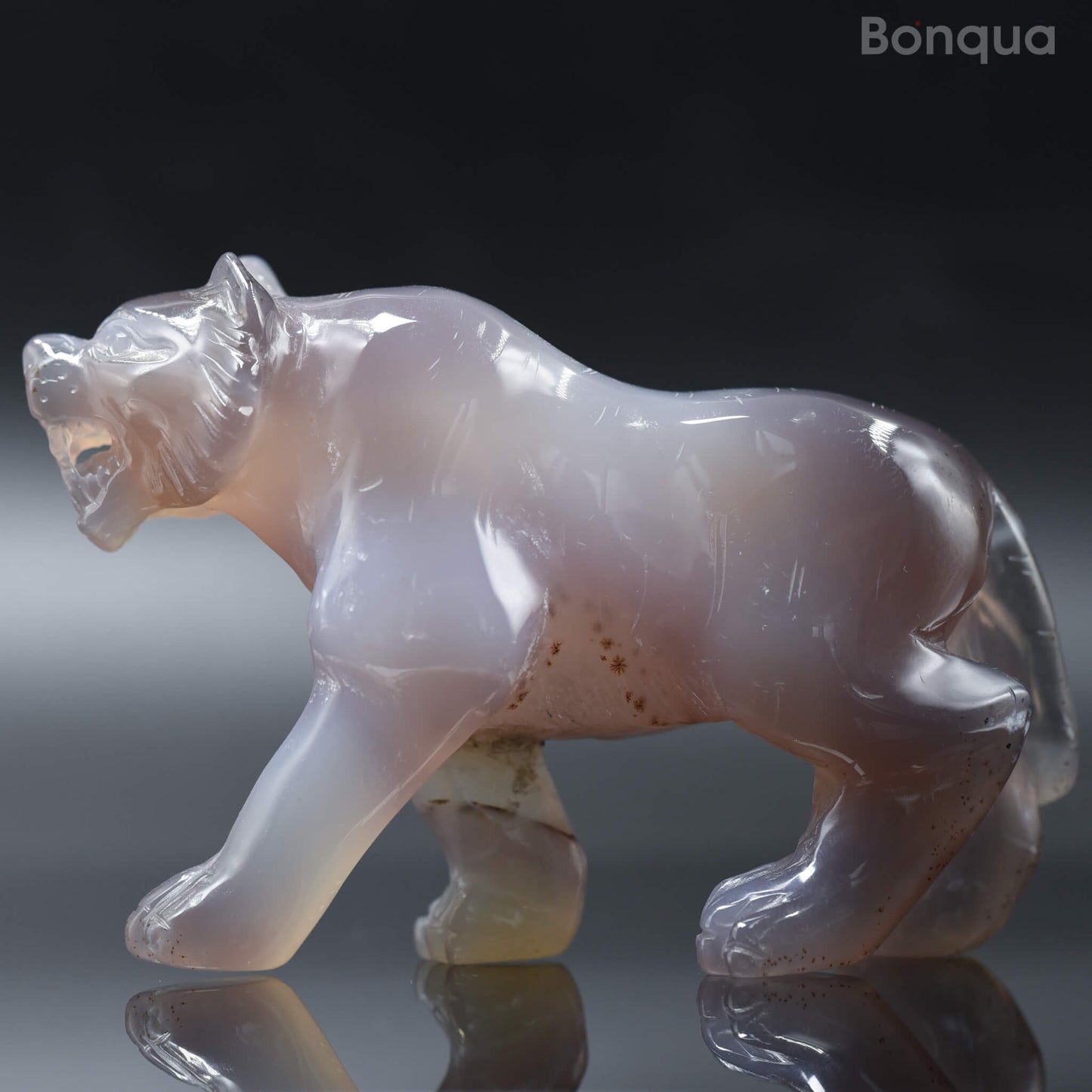 Sculpture Tigre en Agate