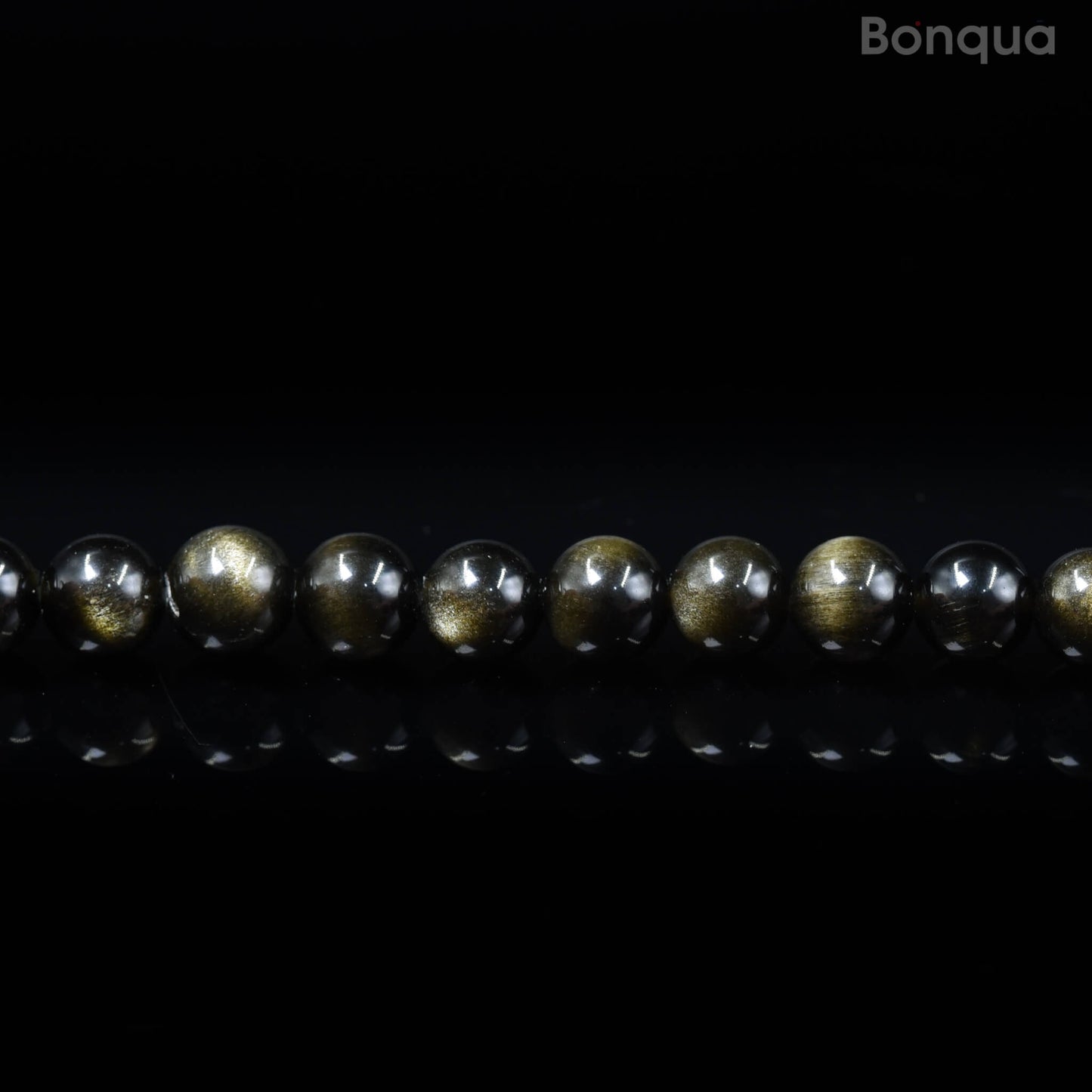Perles Smoky quartz AA- Ronde