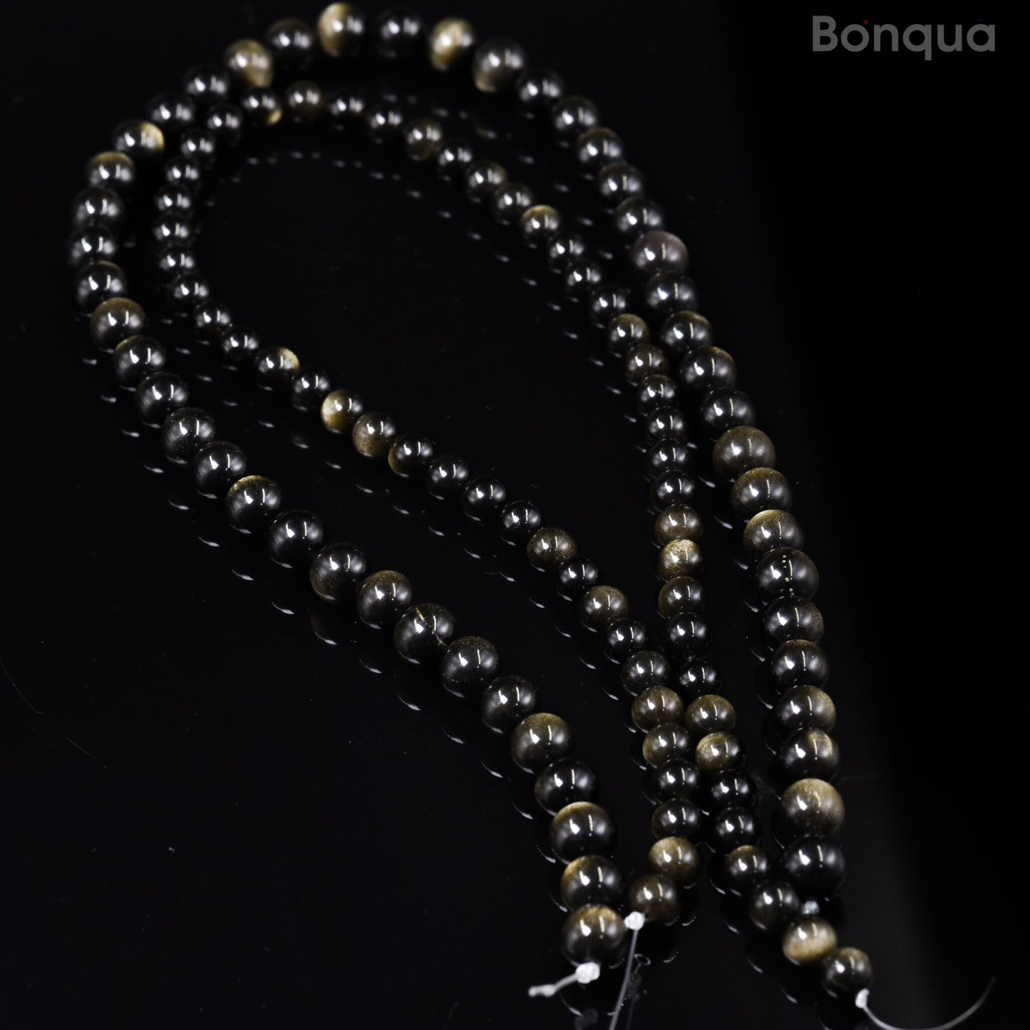 Perles Smoky quartz AA- Ronde