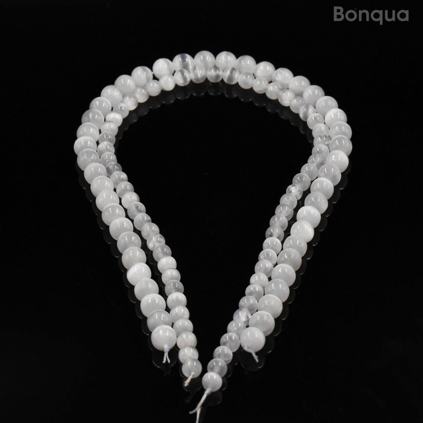 Perles Sélénite AA- Boule