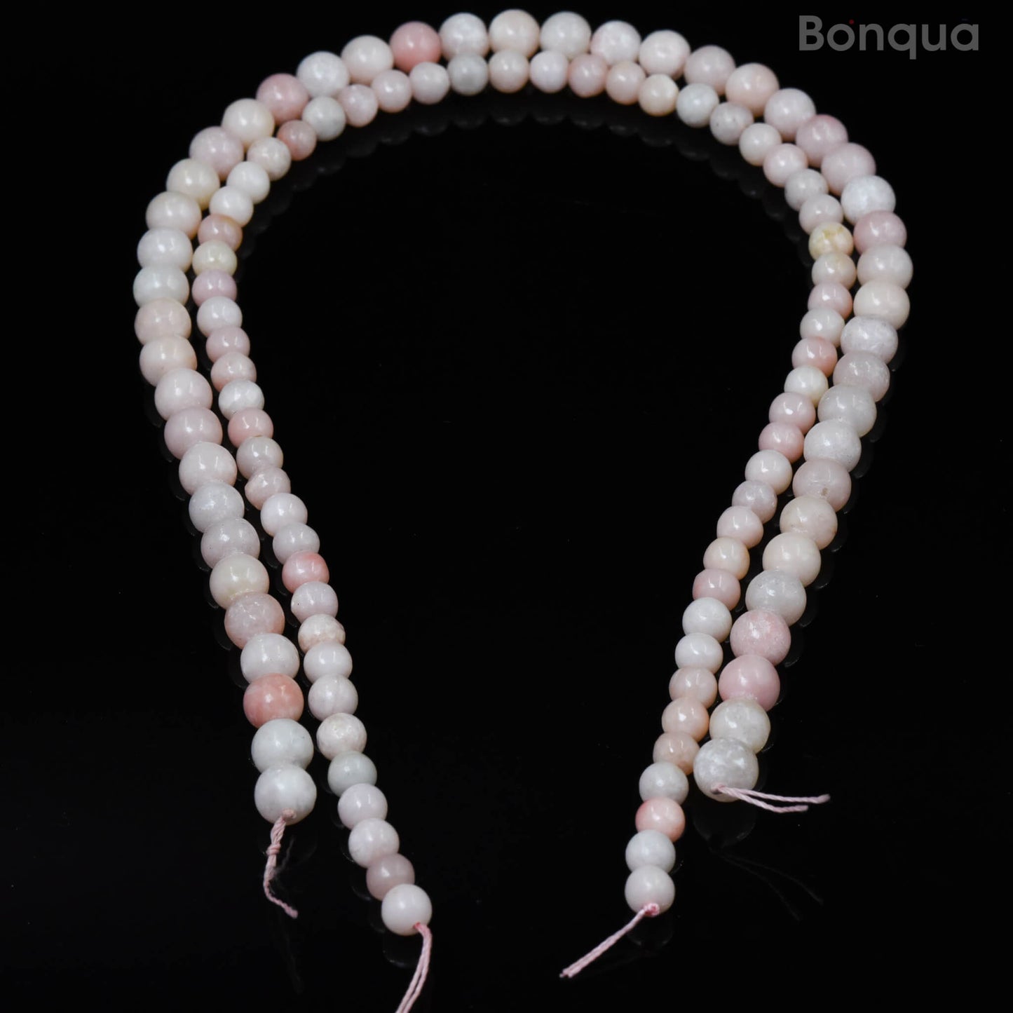 Perles Pink Opal AA- Ronde