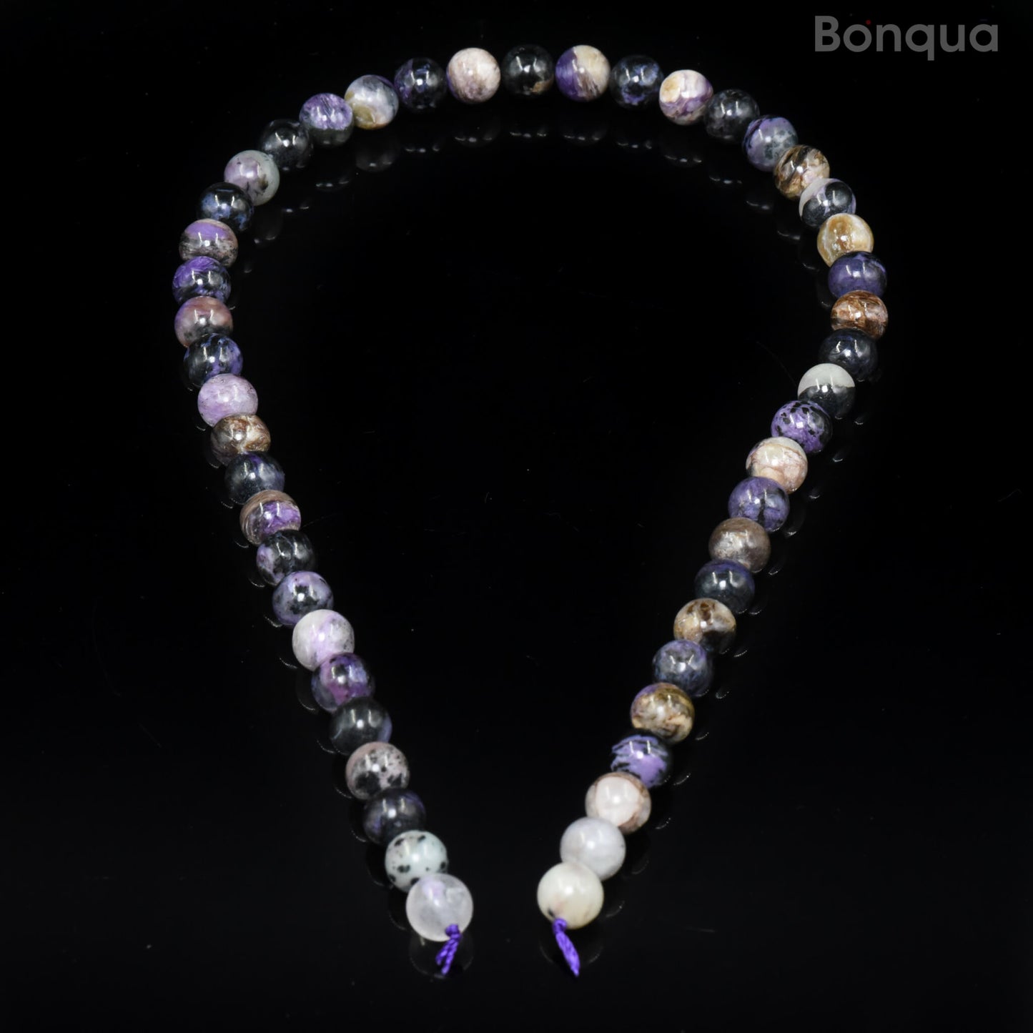 Perles Charoïte AA- Ronde