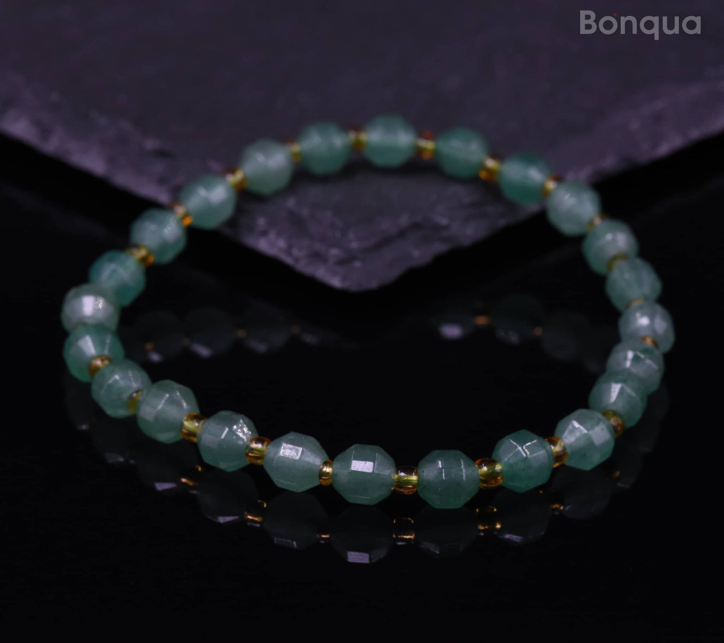 Bracelets Aventurine Verte Facette