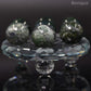 7 pc 20 MM Agate Mousse  Petite Sphere Avec Socle 7 Chakra