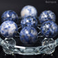 7 pc 20 MM Sodalite  Petite Sphere Avec Socle 7 Chakra