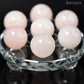 7 pc 20 MM  Cristal de Roche Petite Sphere Avec Socle 7 Chakra