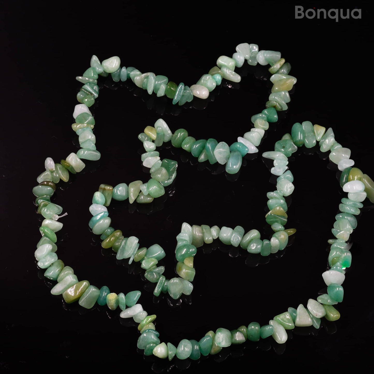 Fil de Chips Baroque en Aventurine verte