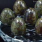 7 pc 20 MM Petit Oeuf en Jaspe Sang de Dragon  Sphère Avec Socle 7 Chakra
