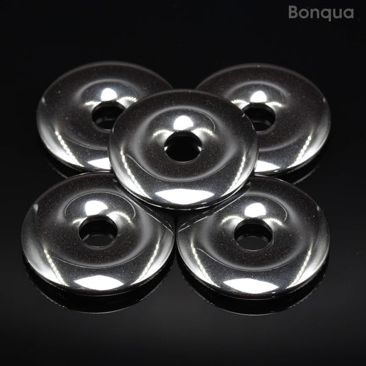 Pendentif Donut Hematite