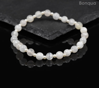 Bracelets Sélénite AA- Ronde