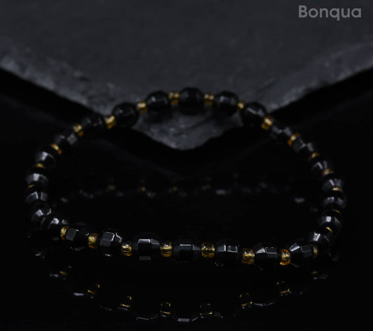 Bracelets  Onyx Noire Facette