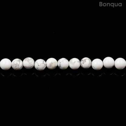 Perles Pierre de Howlite AAA- Ronde
