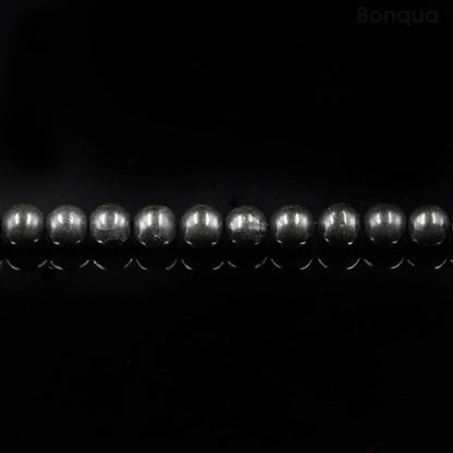 Perles Graphite AAA- Ronde