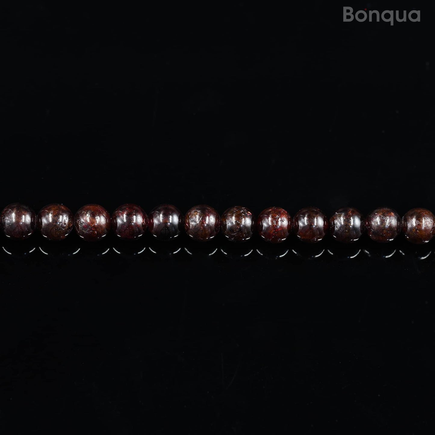 Perles Grenat AA- Ronde