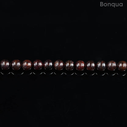 Perles Grenat AA- Ronde