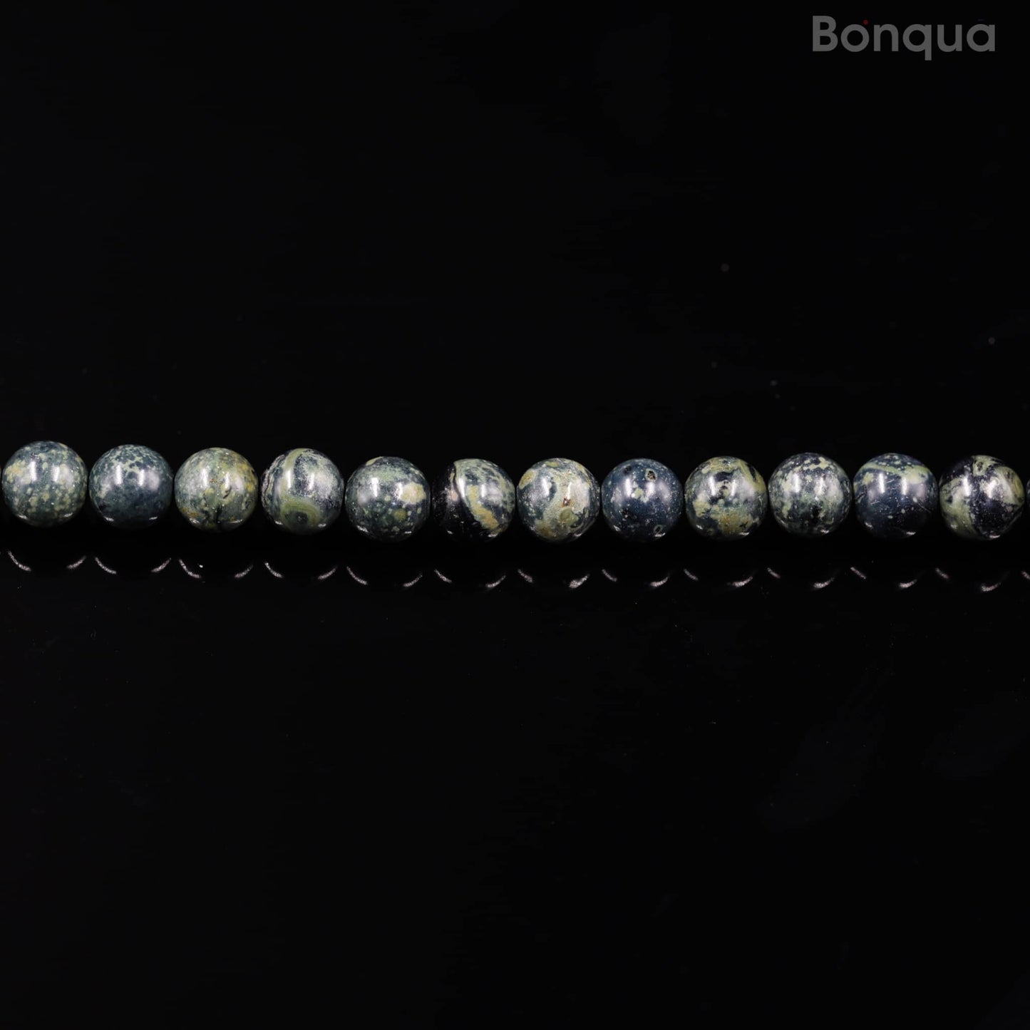 Perles Kambaba jasper AA- Ronde