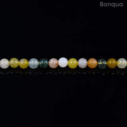Perles Quartz rutilé multicouleur AA- Ronde