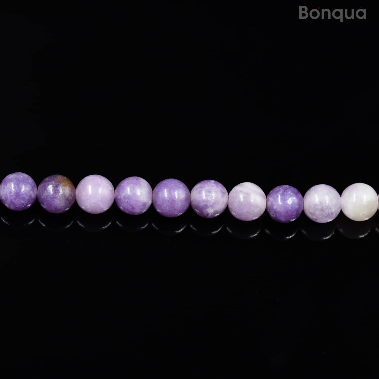 Perles Lepidolite  AA- Ronde