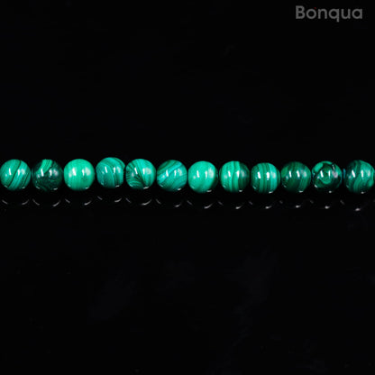 Perles Malachite AA- Ronde