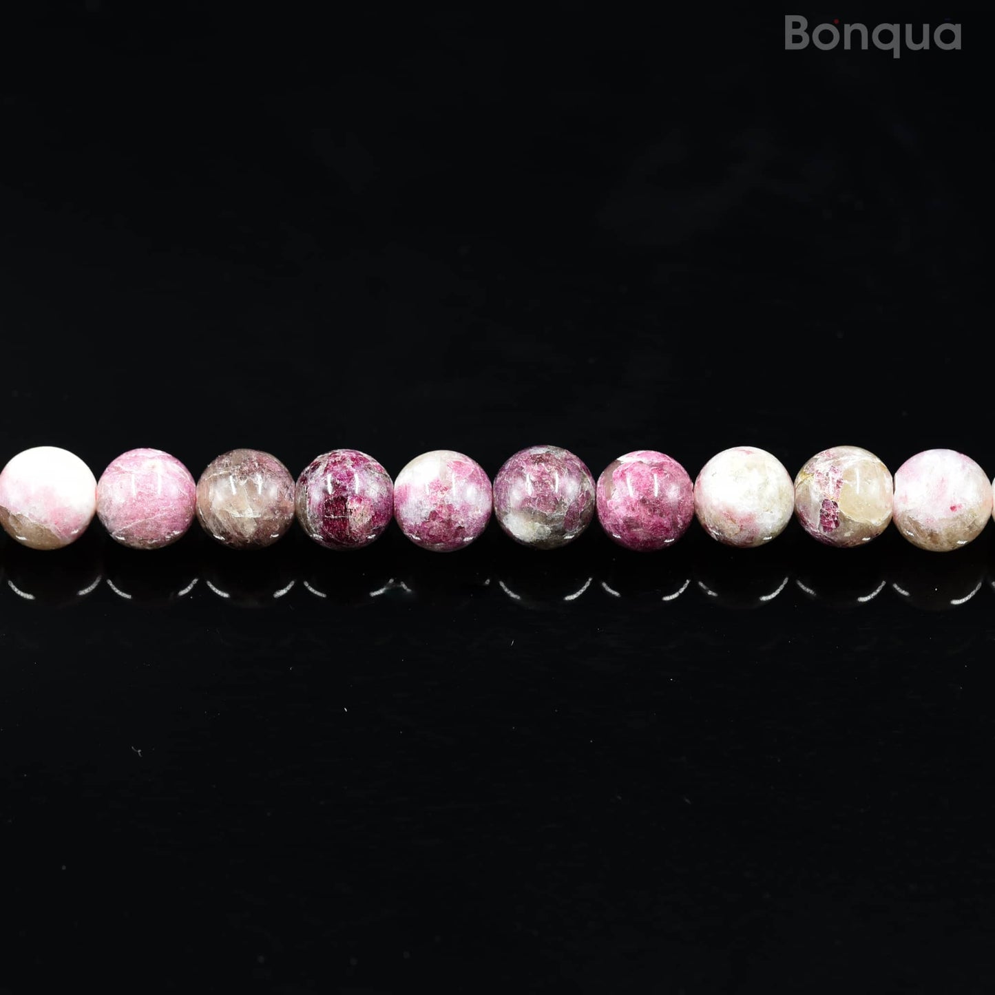 Perles Tourmaline Rose AA- Ronde