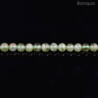Perles Apatite Verte AA- Ronde