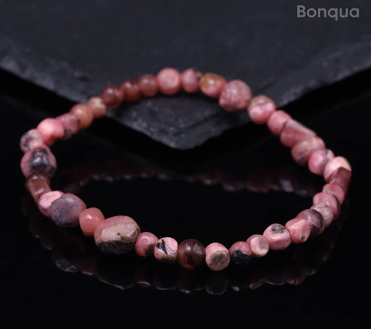 Bracelets Rhodochrosite Chips Baroque