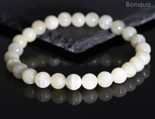 Bracelets Sélénite AA- Ronde