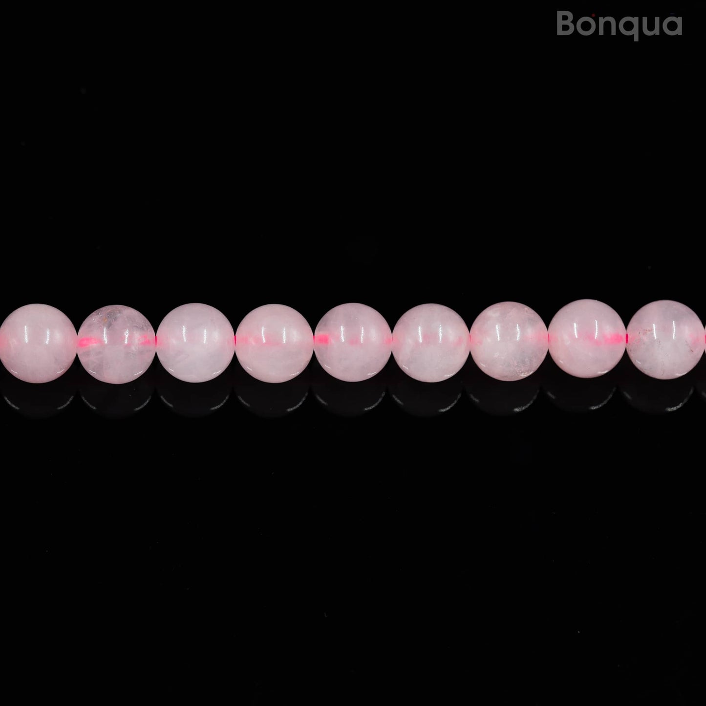 Perles Rose quartz AA- Ronde