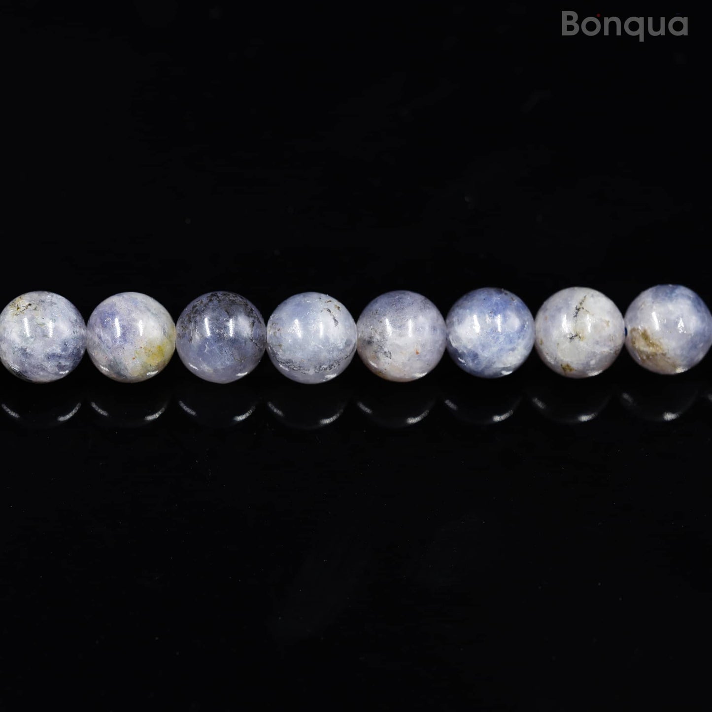 Perles Cordierite/lolite AA- Ronde