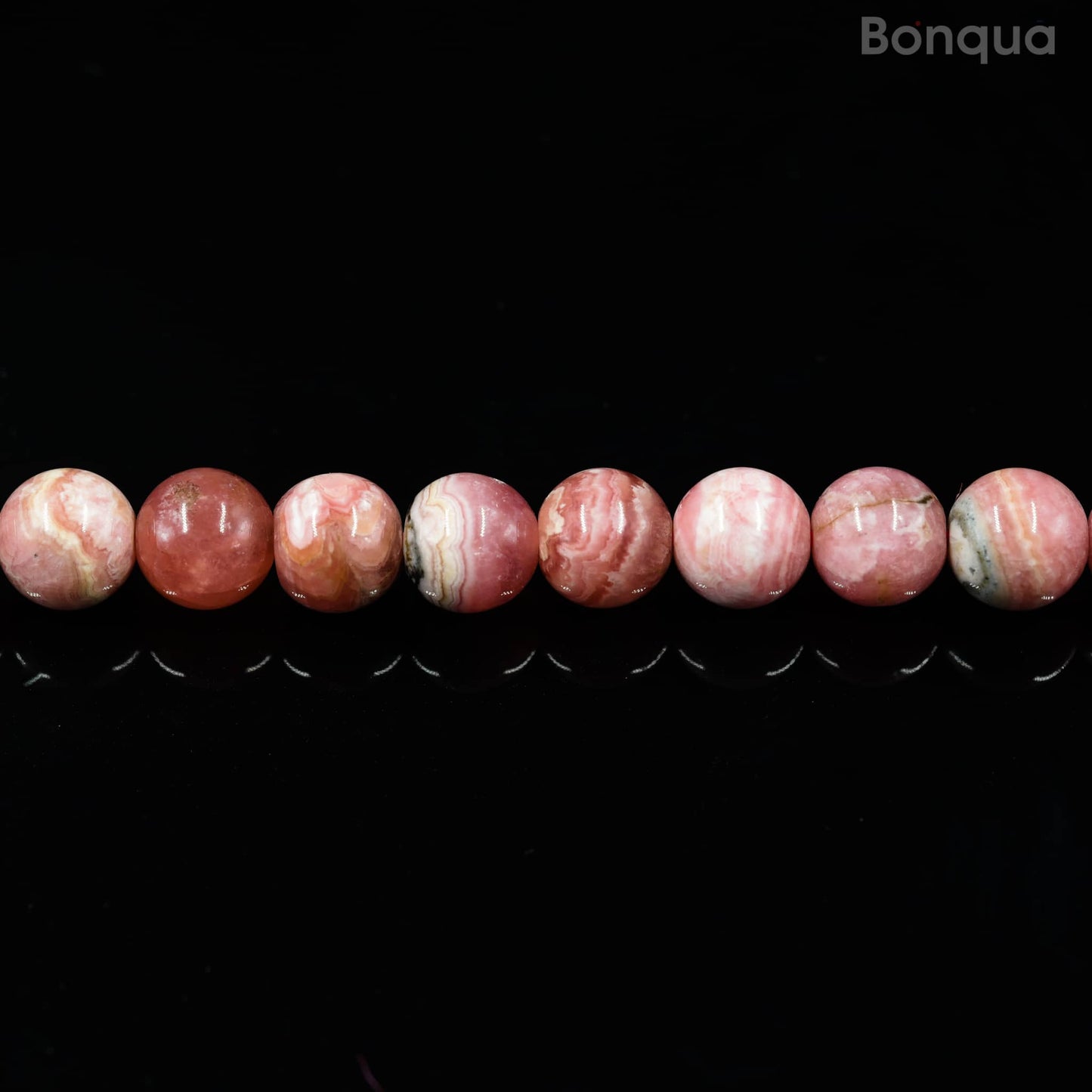 Perles Rhodochrosite AA- Ronde