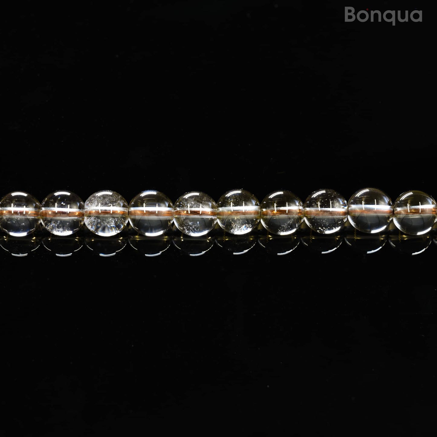Perles Smoky quartz AA- Ronde