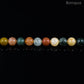 Perles Quartz rutilé multicouleur AA- Ronde