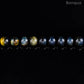 Perles Blue tigre eye AA- Ronde