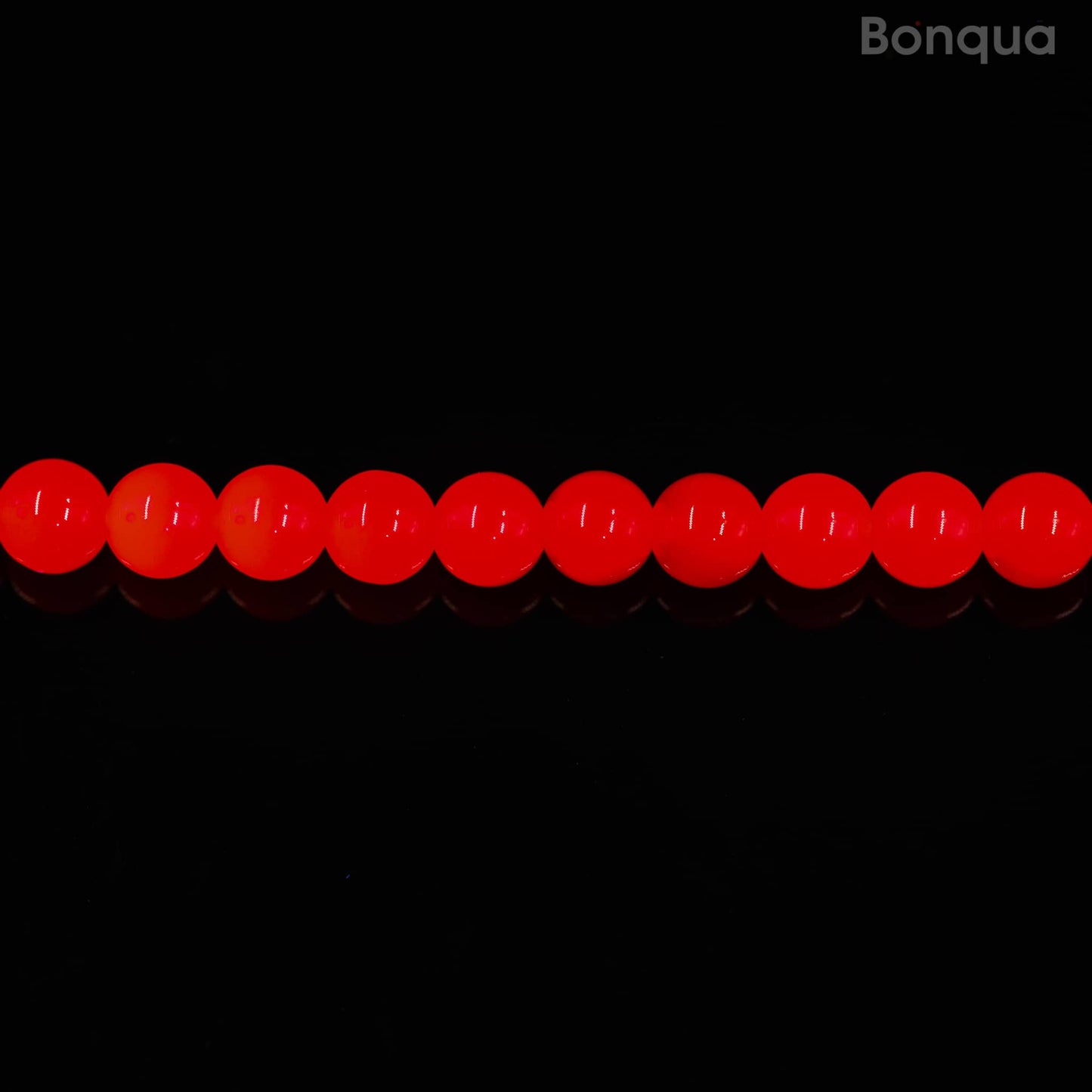 Perles Rubis chauffé AA- Ronde