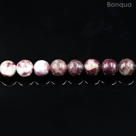 Perles Tourmaline Rose AA- Ronde