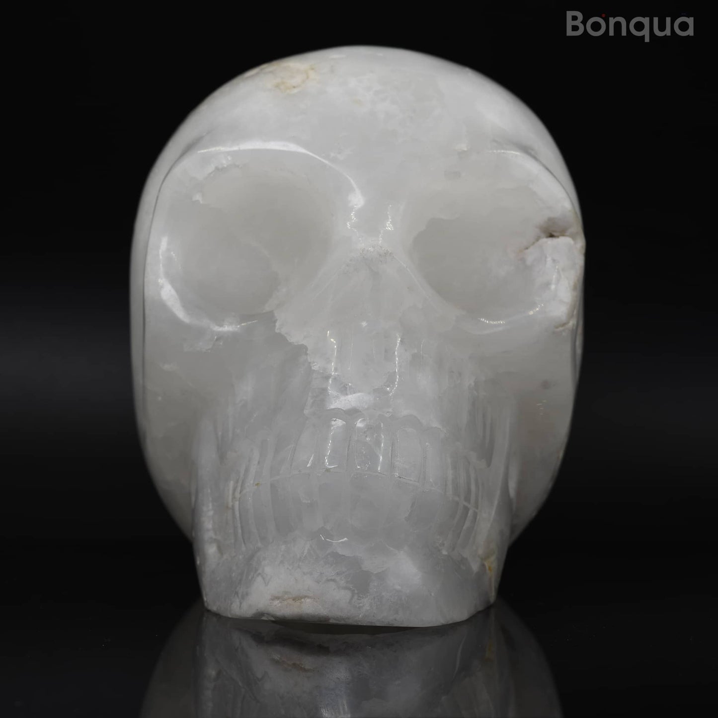 Sculpture Crâne en Cristal de Roche -3.5kg