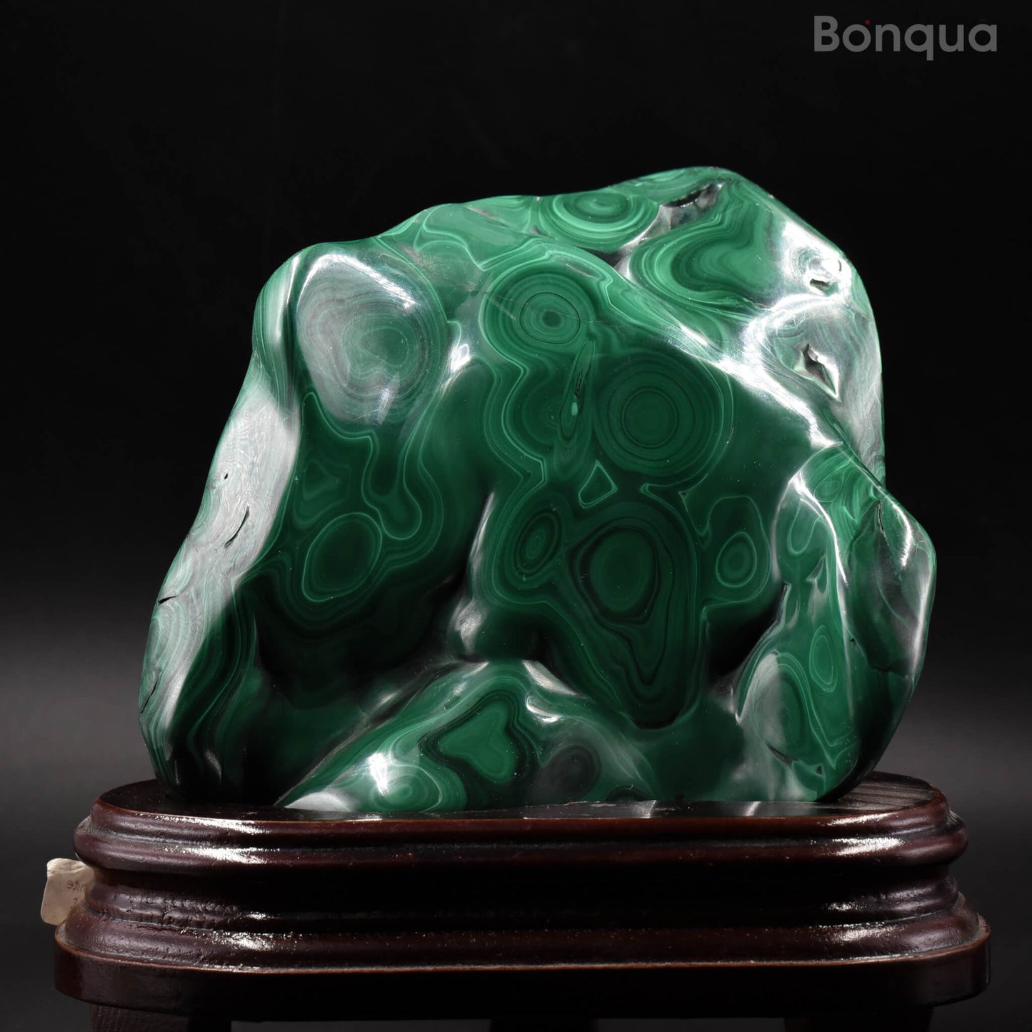 Malachite Forme Libre L, Qualité Supplémentaire, env. 2,04kg