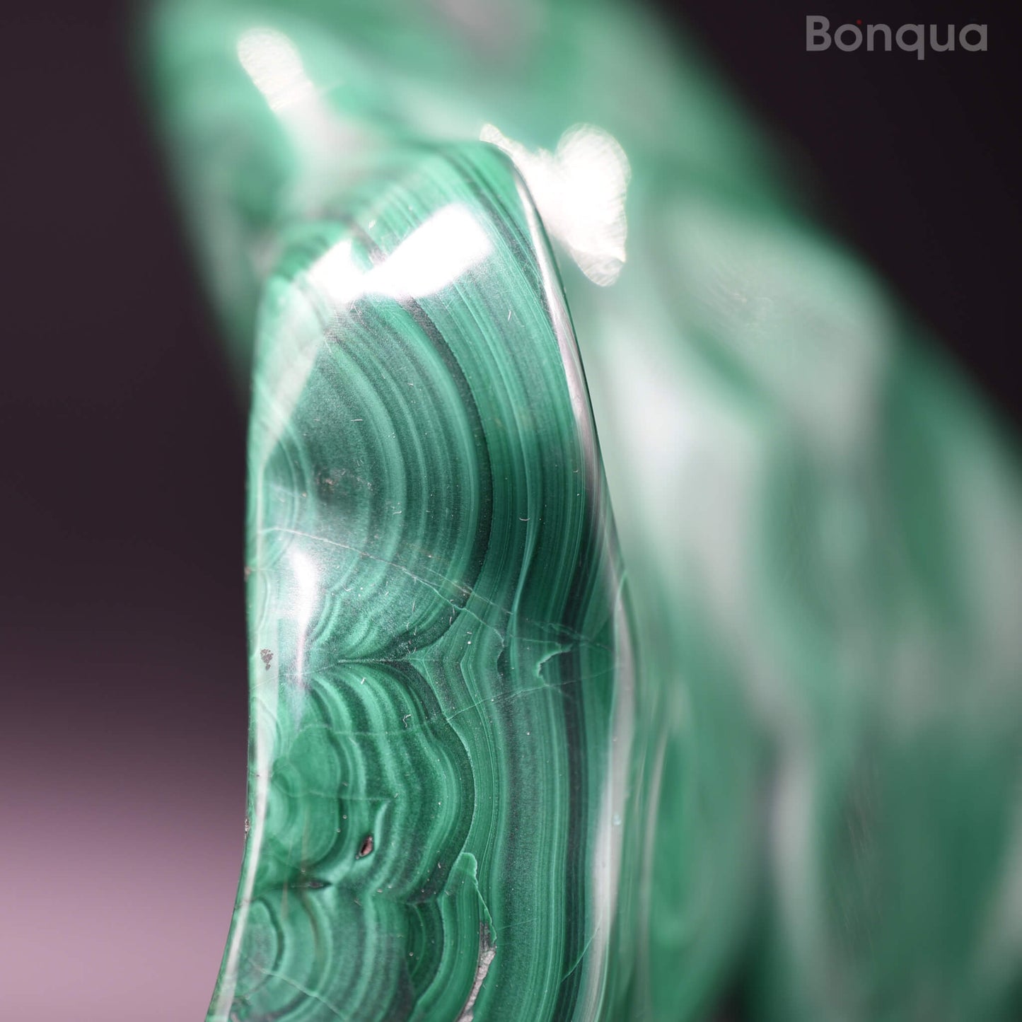 Malachite Forme Libre L, Qualité Supplémentaire, env. 2,04kg