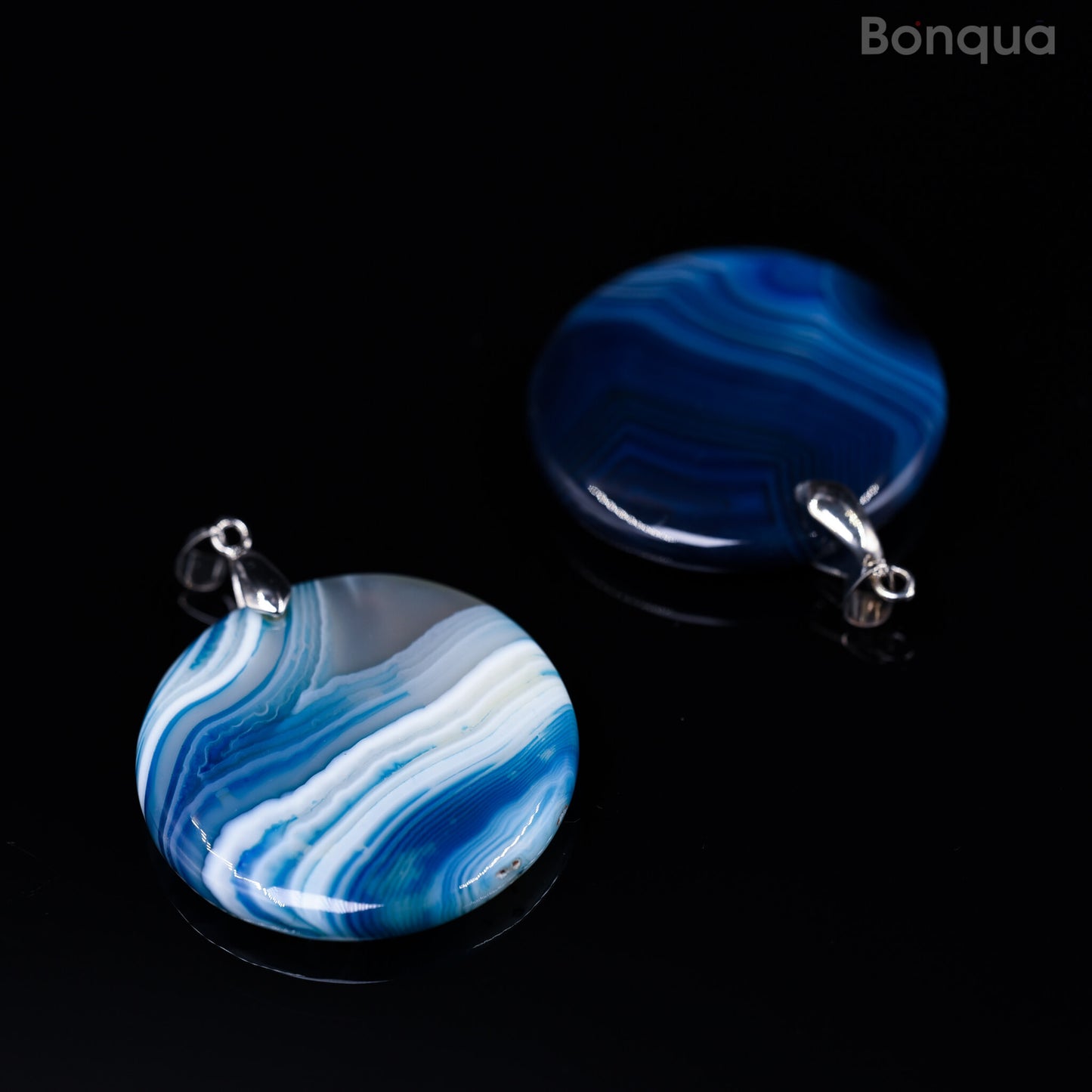 Pendentif Agate Ronde