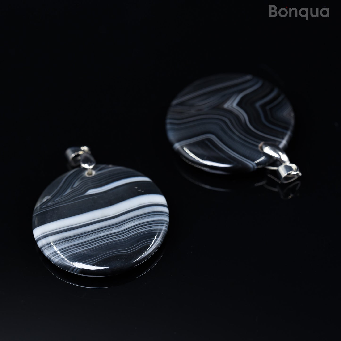 Pendentif Agate Ronde