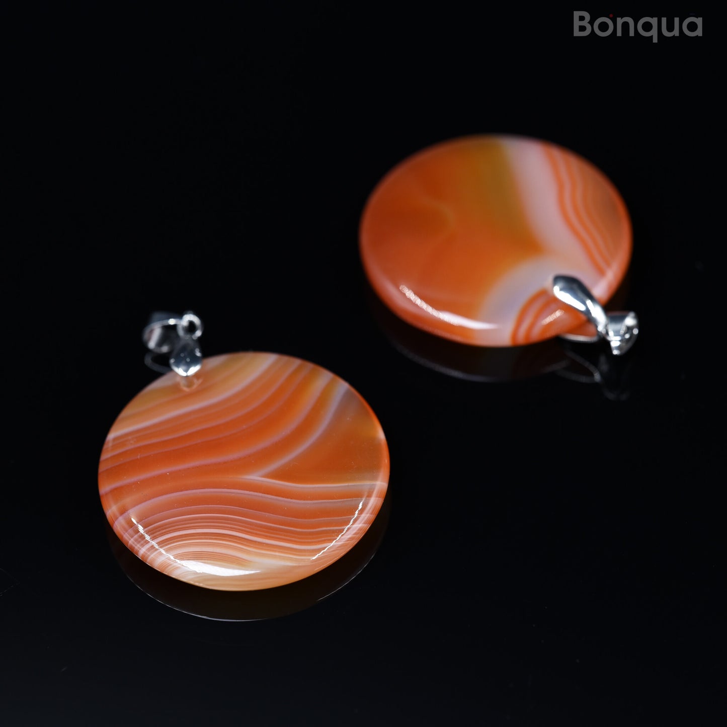 Pendentif Agate Ronde