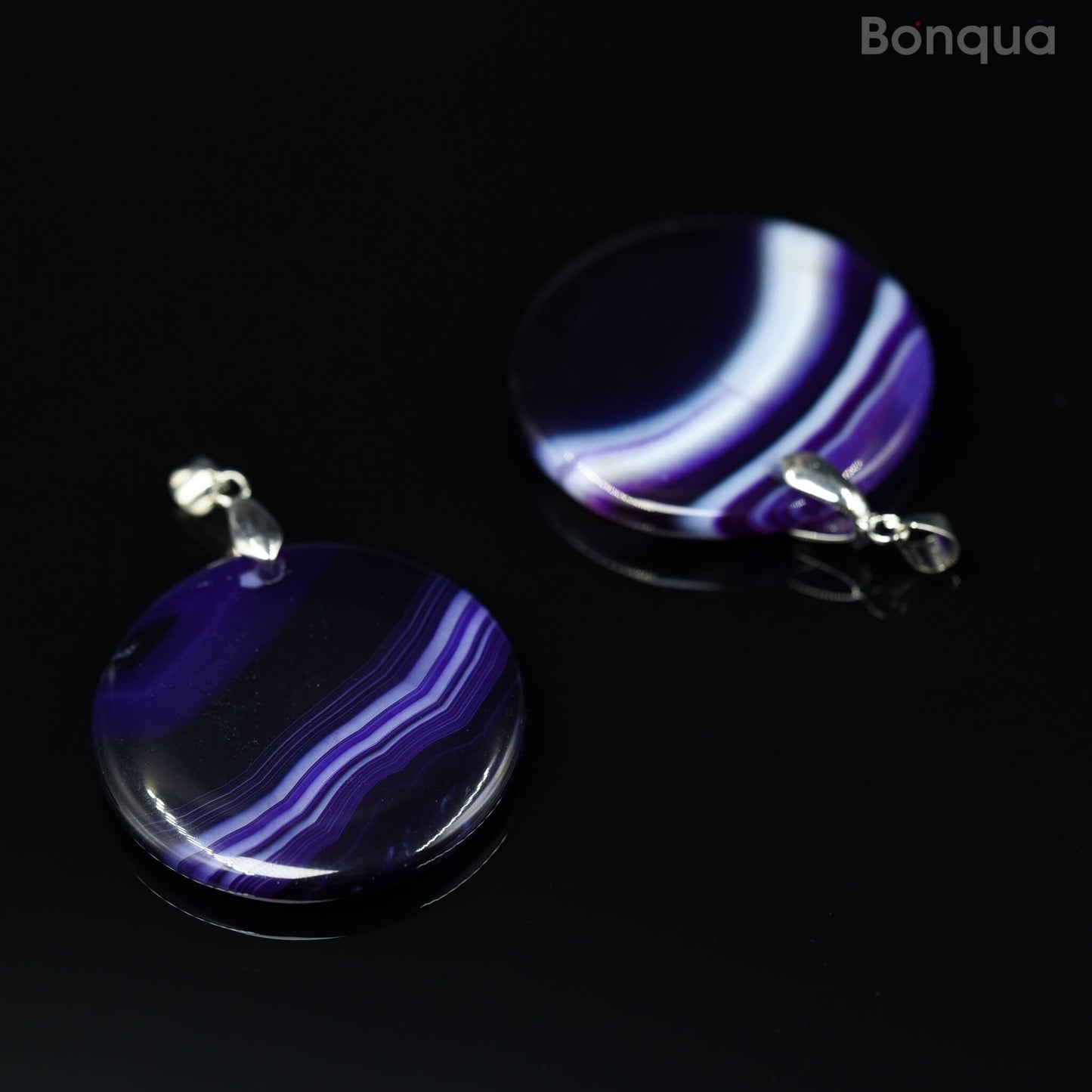 Pendentif Agate Ronde